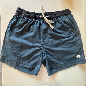 Vuori Kore Short Blue | 5” Inseam Built-In Boxer Brief Liner Medium